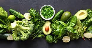 Green leafy vegetables in diet